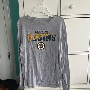 Boston Bruins Gray Long Sleeve Shirt